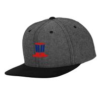 Chambray-suede snapback (6089CH) Vignette