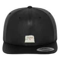 Full leather imitation snapback (6089FL) Vignette