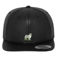 Full leather imitation snapback (6089FL) Vignette