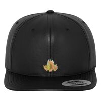 Full leather imitation snapback (6089FL) Vignette