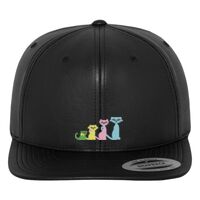 Full leather imitation snapback (6089FL) Vignette