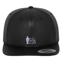 Full leather imitation snapback (6089FL) Vignette