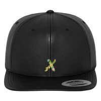 Full leather imitation snapback (6089FL) Vignette