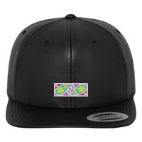Full leather imitation snapback (6089FL) Vignette