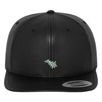 Full leather imitation snapback (6089FL) Vignette