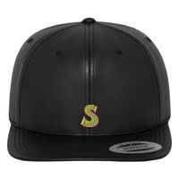 Full leather imitation snapback (6089FL) Vignette