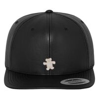 Full leather imitation snapback (6089FL) Vignette