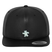 Full leather imitation snapback (6089FL) Vignette