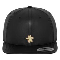 Full leather imitation snapback (6089FL) Vignette