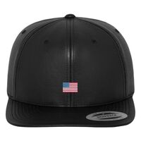 Full leather imitation snapback (6089FL) Vignette