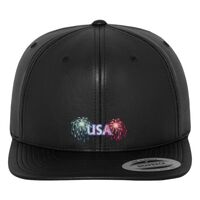 Full leather imitation snapback (6089FL) Vignette