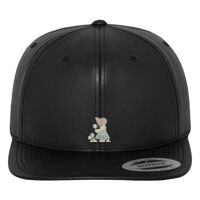 Full leather imitation snapback (6089FL) Vignette