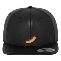 Full leather imitation snapback (6089FL) Vignette