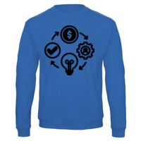 Sweat-shirt de qualité, 50% coton 50% polyster, de marque B&C Collection Vignette