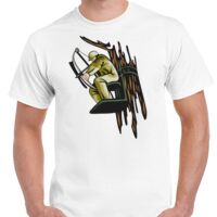 T-shirt Gildan Hammer adulte, manches courtes, 100% coton épais et doux, 203 g/m², tailles S au 5XL. Vignette