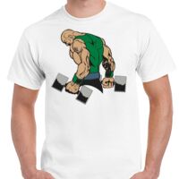 T-shirt Gildan Hammer adulte, manches courtes, 100% coton épais et doux, 203 g/m², tailles S au 5XL. Vignette