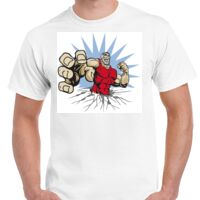 T-shirt Gildan Hammer adulte, manches courtes, 100% coton épais et doux, 203 g/m², tailles S au 5XL. Vignette