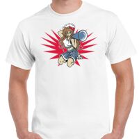 T-shirt Gildan Hammer adulte, manches courtes, 100% coton épais et doux, 203 g/m², tailles S au 5XL. Vignette