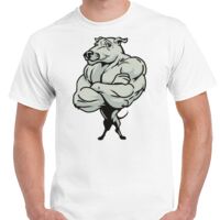 T-shirt Gildan Hammer adulte, manches courtes, 100% coton épais et doux, 203 g/m², tailles S au 5XL. Vignette