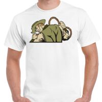 T-shirt Gildan Hammer adulte, manches courtes, 100% coton épais et doux, 203 g/m², tailles S au 5XL. Vignette