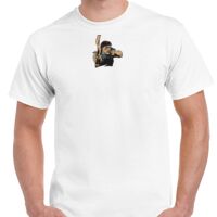 T-shirt Gildan Hammer adulte, manches courtes, 100% coton épais et doux, 203 g/m², tailles S au 5XL. Vignette