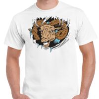 T-shirt Gildan Hammer adulte, manches courtes, 100% coton épais et doux, 203 g/m², tailles S au 5XL. Vignette