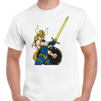 T-shirt Gildan Hammer adulte, manches courtes, 100% coton épais et doux, 203 g/m², tailles S au 5XL. Vignette