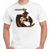 T-shirt Gildan Hammer adulte, manches courtes, 100% coton épais et doux, 203 g/m², tailles S au 5XL. Vignette