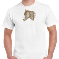 T-shirt Gildan Hammer adulte, manches courtes, 100% coton épais et doux, 203 g/m², tailles S au 5XL. Vignette