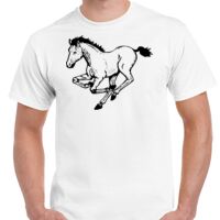 T-shirt Gildan Hammer adulte, manches courtes, 100% coton épais et doux, 203 g/m², tailles S au 5XL. Vignette