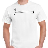 T-shirt Gildan Hammer adulte, manches courtes, 100% coton épais et doux, 203 g/m², tailles S au 5XL. Vignette
