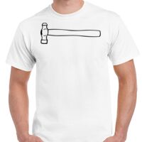 T-shirt Gildan Hammer adulte, manches courtes, 100% coton épais et doux, 203 g/m², tailles S au 5XL. Vignette