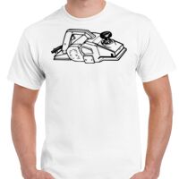 T-shirt Gildan Hammer adulte, manches courtes, 100% coton épais et doux, 203 g/m², tailles S au 5XL. Vignette