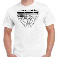 T-shirt Gildan Hammer adulte, manches courtes, 100% coton épais et doux, 203 g/m², tailles S au 5XL. Vignette