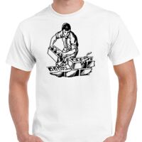 T-shirt Gildan Hammer adulte, manches courtes, 100% coton épais et doux, 203 g/m², tailles S au 5XL. Vignette