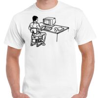 T-shirt Gildan Hammer adulte, manches courtes, 100% coton épais et doux, 203 g/m², tailles S au 5XL. Vignette