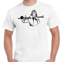 T-shirt Gildan Hammer adulte, manches courtes, 100% coton épais et doux, 203 g/m², tailles S au 5XL. Vignette