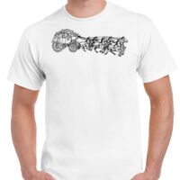 T-shirt Gildan Hammer adulte, manches courtes, 100% coton épais et doux, 203 g/m², tailles S au 5XL. Vignette