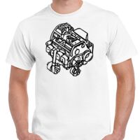 T-shirt Gildan Hammer adulte, manches courtes, 100% coton épais et doux, 203 g/m², tailles S au 5XL. Vignette