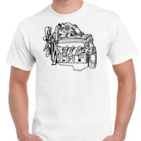 T-shirt Gildan Hammer adulte, manches courtes, 100% coton épais et doux, 203 g/m², tailles S au 5XL. Vignette