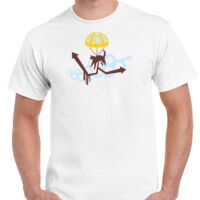 T-shirt Gildan Hammer adulte, manches courtes, 100% coton épais et doux, 203 g/m², tailles S au 5XL. Vignette