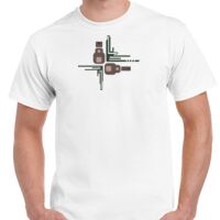 T-shirt Gildan Hammer adulte, manches courtes, 100% coton épais et doux, 203 g/m², tailles S au 5XL. Vignette