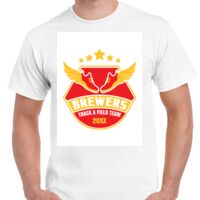 T-shirt Gildan Hammer adulte, manches courtes, 100% coton épais et doux, 203 g/m², tailles S au 5XL. Vignette