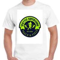 T-shirt Gildan Hammer adulte, manches courtes, 100% coton épais et doux, 203 g/m², tailles S au 5XL. Vignette