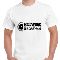 T-shirt Gildan Hammer adulte, manches courtes, 100% coton épais et doux, 203 g/m², tailles S au 5XL. Vignette