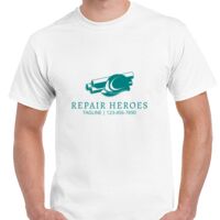 T-shirt Gildan Hammer adulte, manches courtes, 100% coton épais et doux, 203 g/m², tailles S au 5XL. Vignette